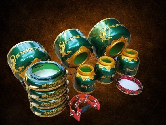 Rebana Klasik Demak'an Full Set Ukir